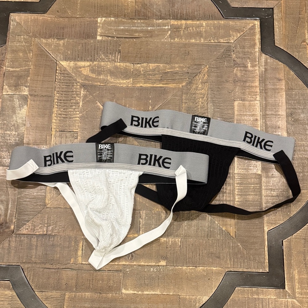 Men's Black and White Jockstrap Underwear